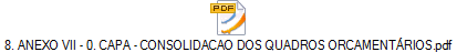 8. ANEXO VII - 0. CAPA - CONSOLIDACAO DOS QUADROS ORCAMENTÁRIOS.pdf